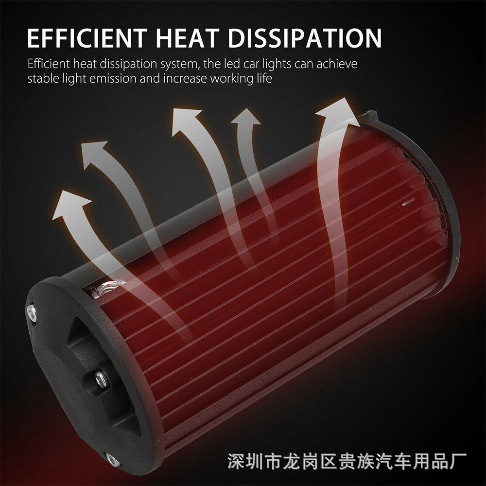 2x 7Inch 30000LM LED Work Light Bar Flood Spot Pod Offroad Fog Driving ATV Truck