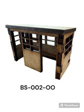 O Gauge 1950's style Bus Shelter, 1/43Scale 7mm model railway