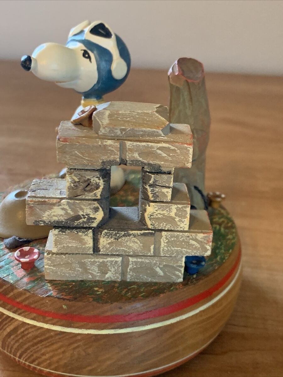 Vintage Anri Peanuts Snoopy Music Box Reuge 1968 Pack Your Vintage Anri Peanuts Snoopy Music Box Reuge 1968 Pack Your