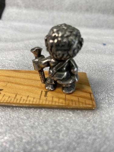 "Estatuilla enana troll de peltre de colección firmada estaño por Noruega pequeña 30 mm 1,181""" - Imagen 4 de 12