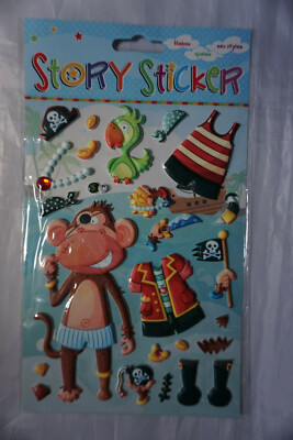 3D Story Sticker ''Affe als Pirat'' +++ NEU/OVP +++