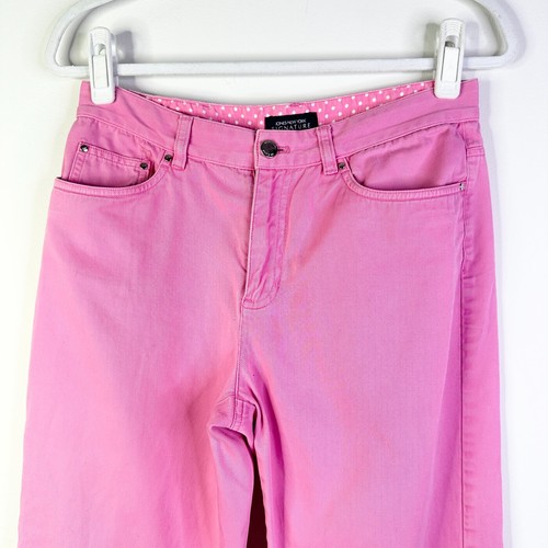 Jones New York Signature Pants Women 4 Pink 5 Pocket Jeans Cotton Preppy Y2K - Picture 7 of 9