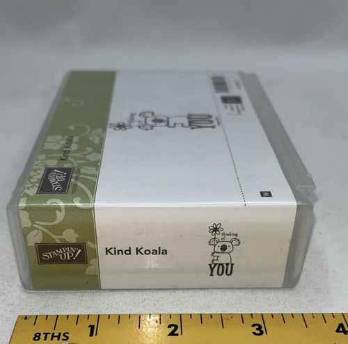 Stampin Up! Thinking of You Kind Koala Wood Mounted Rubber Stamp 134360 Set of 1 - Picture 5 of 11