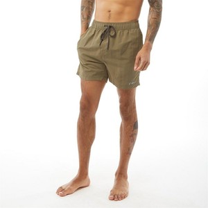 khaki green swim shorts