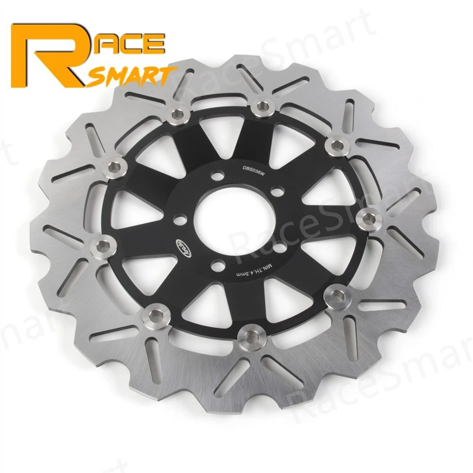 Rotor de disco de freno delantero de una pieza para Kawasaki W650 1999 - 2006 W800 2011 - 2018 Foto 2 de 4