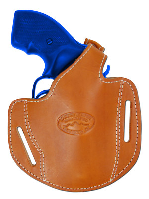 New Barsony Tan Leather Gun Pancake Holster for S&W 2'' Snub Nose Revolvers