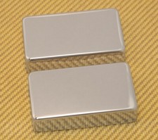 PC-0307-010 2 Chrome No Holes Humbucker Pickup Covers