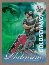 PAUL GOLDSCHMIDT 2017 Bowman Platinum PRESENCE GREEN Insert Card #PP-PG #17/99