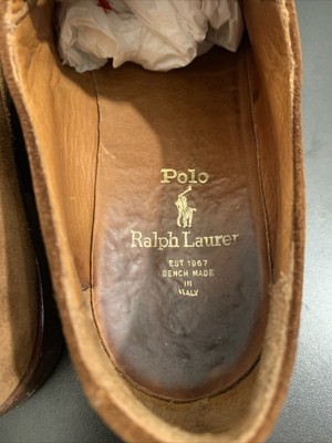 Ralph Lauren Bench Made In Italy Suede Captoe Commando Sole  display picture 2