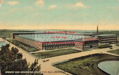 VA, Danville, Virginia, Dan River Cotton Mills, Birds Eye View,Kirby Pub No 22-3