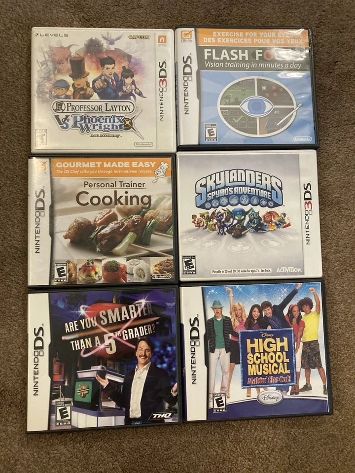 Nintendo 3DS And Nintendo Ds Game Bundle. Professor Layton Vs Phoenix Wright Ace - Image 2 of 4