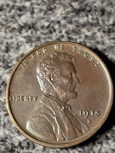 1915-D Lincoln Wheat Cent - Scarce  AU Gorgeous!