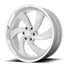 24 Us Mag U134 Desperado 24x9 6x5.5 Silver Brushed Milled Right Wheel 25mm Rim