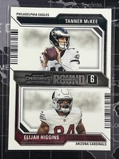2023 Panini Contenders - Round Numbers #24 Tanner McKee - Elijah Higgins Q38