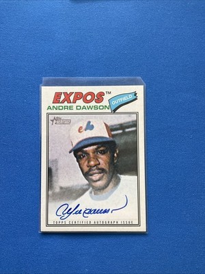 2026 Topps Heritage Andre Dawson Blue Ink Auto Montreal Expos