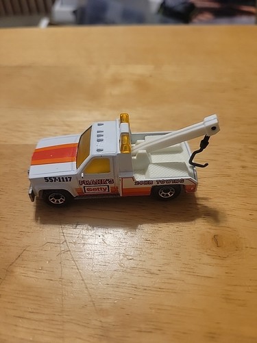 Matchbox GMC Wrecker Tow Truck Frank's Getty 1987 Vintage , all there, no box - Picture 3 of 6