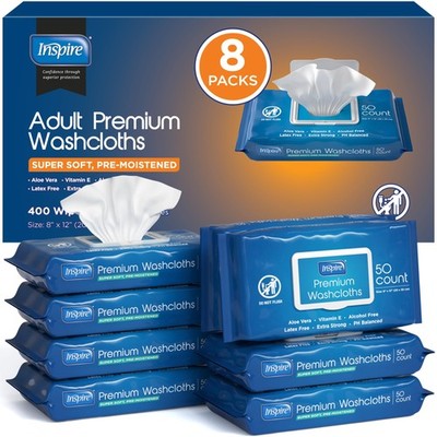 Adult Wet Wipes, Wash Cloths, Incontinence & Cleansing for Elderly Extra Larg...