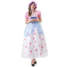 Toy Story Bo Peep Cosplay Costume Anime Character Long Dress Halloween Adult