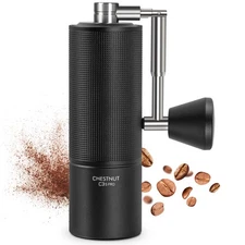 Manual Coffee Grinder Chestnut C3S PRO, Hand Coffee Grinder with Foldable Han...