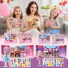Bambole di Carta Vestire Magnetiche per Bambine Età 4-7, T Up Gioco Principessa D3P7 KGK