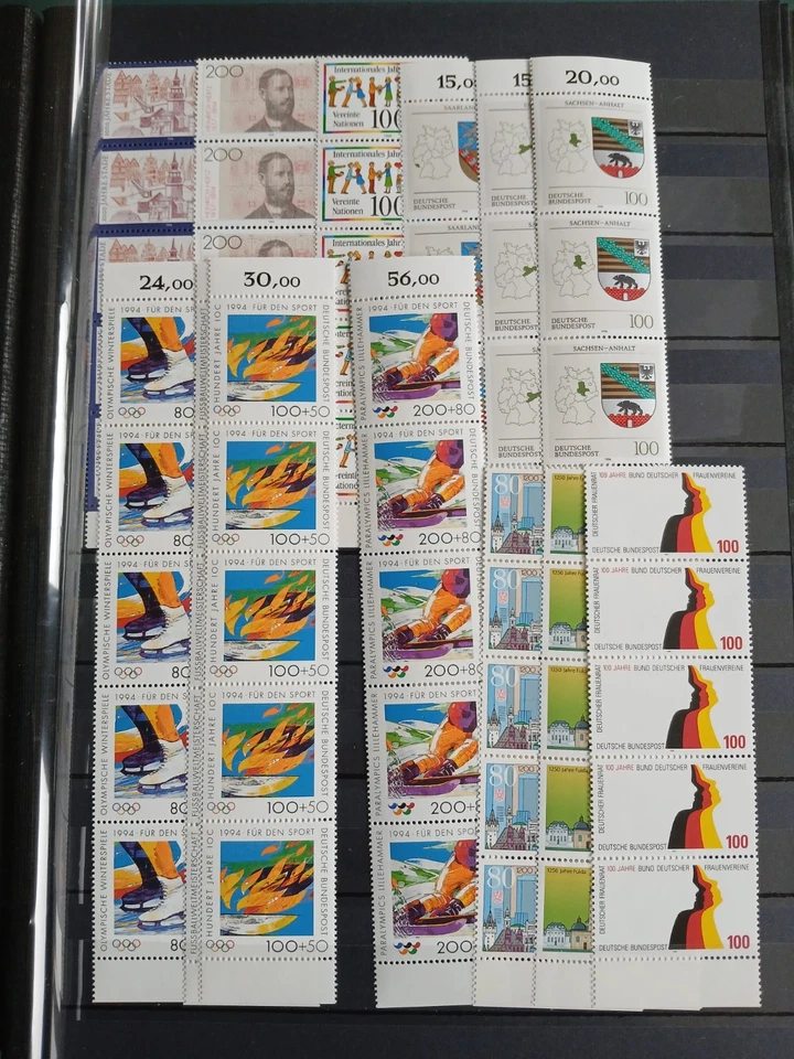 Bund- Spezial- Sammlung** nur 5er Streifen ab 1982-94 Michel +2000€ - Bild 3 von 4