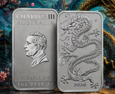 2026 AUSTRALIA DRAGON COIN 1 oz .9999 Fine Silver Coin Bar PERTH MINT Australia