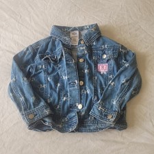 Disney Minnie Mouse Jean Jacket Girls Size 5 Blue Denim Cotton
