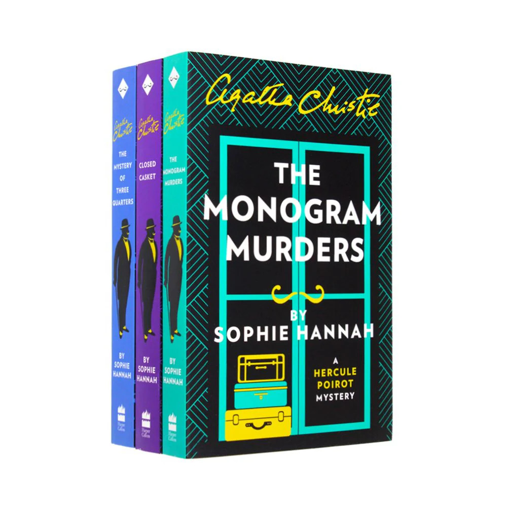 New Hercule Poirot Mysteries Agatha Christie Series Books 1 - 3 Collection Set - Image 2