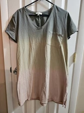 Women's Umgee Short Sleeve Ombre Size 1XL shirt
