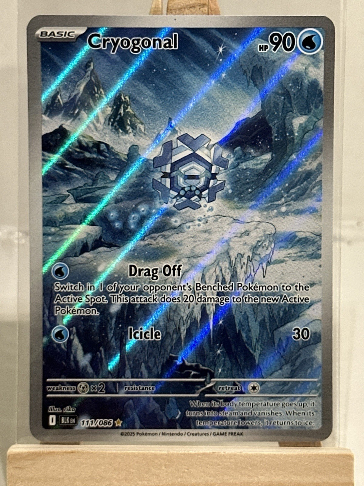 Pokémon TCG Cryogonal Illustration Rare Black Bolt (111/086) - NM