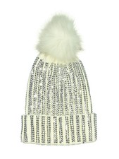 Adrienne Landau Women Ivory Beanie One Size
