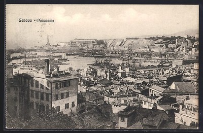 Ansichtskarte Genova, Panorama 
