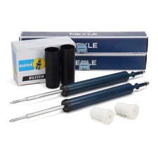 2x MEYLE Stoßdämpfer + BILSTEIN B1 Dreckschutz für BMW E81-88 3er E90-93 hinten