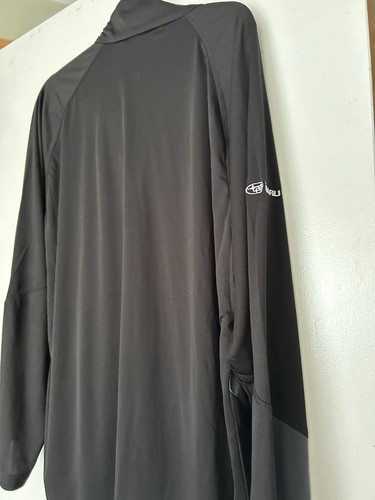 Subaru Black Label 1/4 Zip Athletic Pullover Shirt Black Gray Men’s Size XL Top - Picture 9 of 11