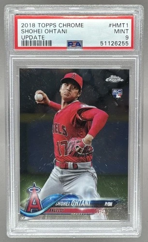 51126255 Shohei Ohtani 2018 Topps Chrome Update #HMT1 Rookie RC PSA 9