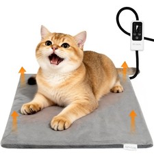 Pet Heating Pad for Dogs  Cats, 18"x16" Waterproof Heated Bed with 6-Temp  ...