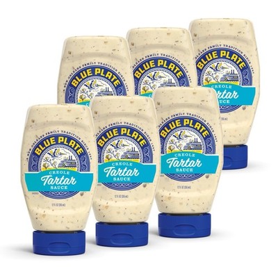 Blue Plate Mayonnaise Creole Tartar Sauce   12 Fl Oz Bottle (Pack of 6)