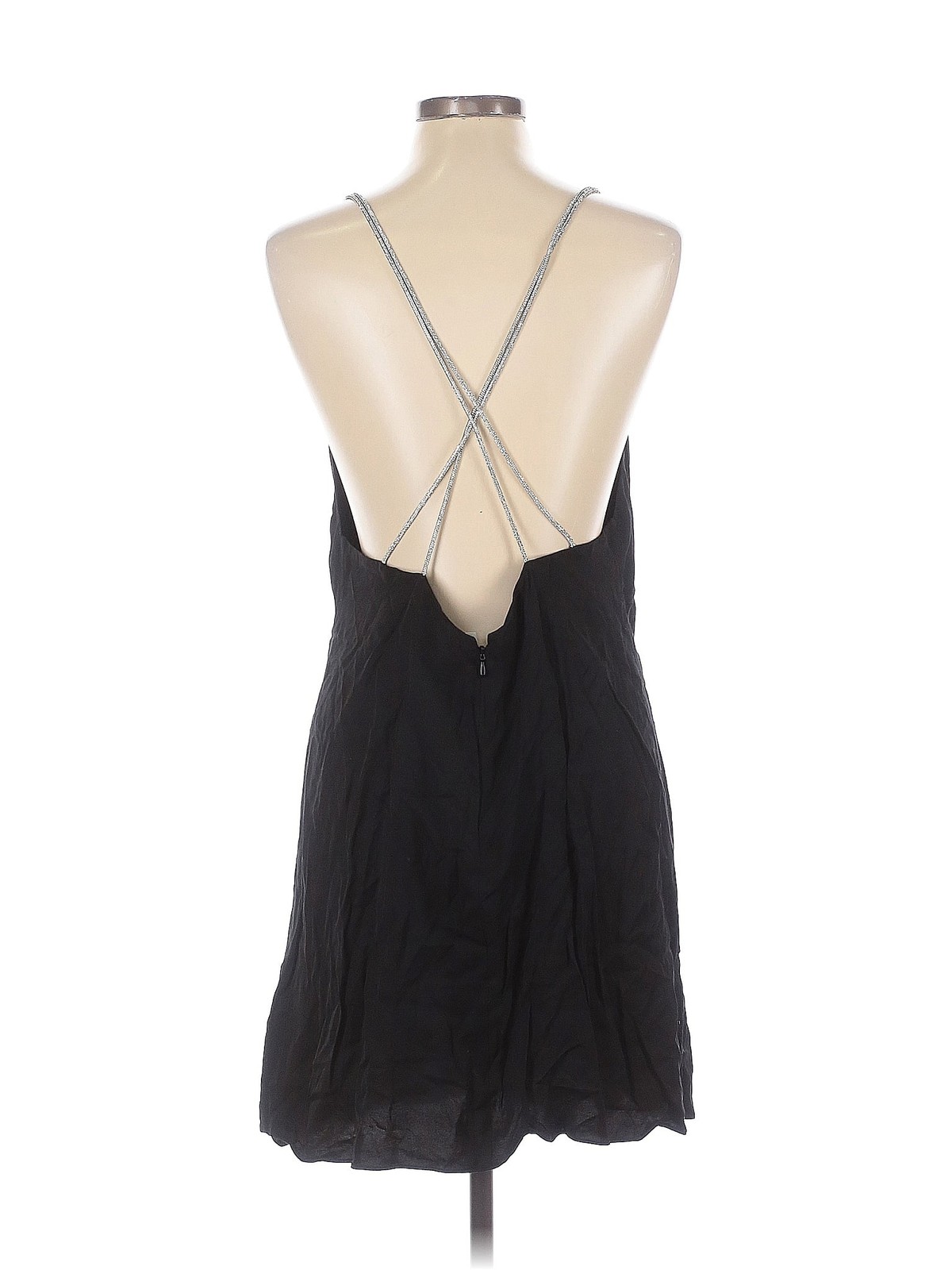 H&M Women Black Cocktail Dress L thumbnail 2