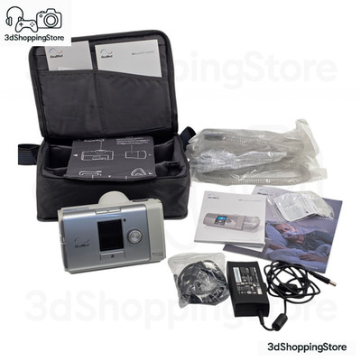 ResMed AirCurve 10 CS PaceWave Beatmungsgerät mit Tasche Netzteil Zubehör Set