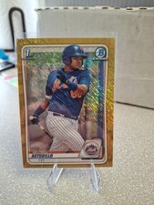 2020 Bowman Chrome Prospects Gold Shimmer Refractor 5/50 Wilfred Astudillo