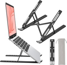 Laptop Stand for Desk, Aluminum Metal MacBook Stand, Computer Riser for Desk