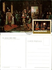 Posta Romana Romania FDC postcard sku333 Theodor Aman gifts messengers