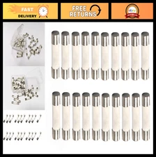 12A 250V Ceramic Cartridge Fuses 5x20mm, Slow-Blow, 20-Pack - Electrical Fuse Se