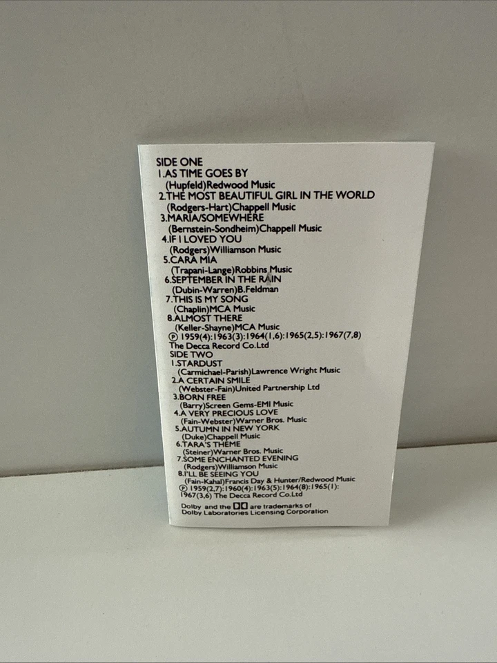 MANTOVANI AND HIS ORCHESTRA AS TIME GOES BY ~ RARE CASSETTE TAPE ALBUM VGC 02a - Image 2 of 3