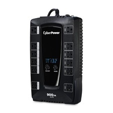 AVRG900LCD Intelligent LCD UPS System, 900VA/480W, 12 Outlets, AVR, Compact