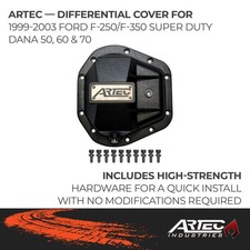 ARTEC Hardcore Performance Differential Cover - Black Plastic, Made in USA