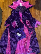 Disney Store Maleficent Costume Sleeping Beauty Halloween Purple Villain 9/10