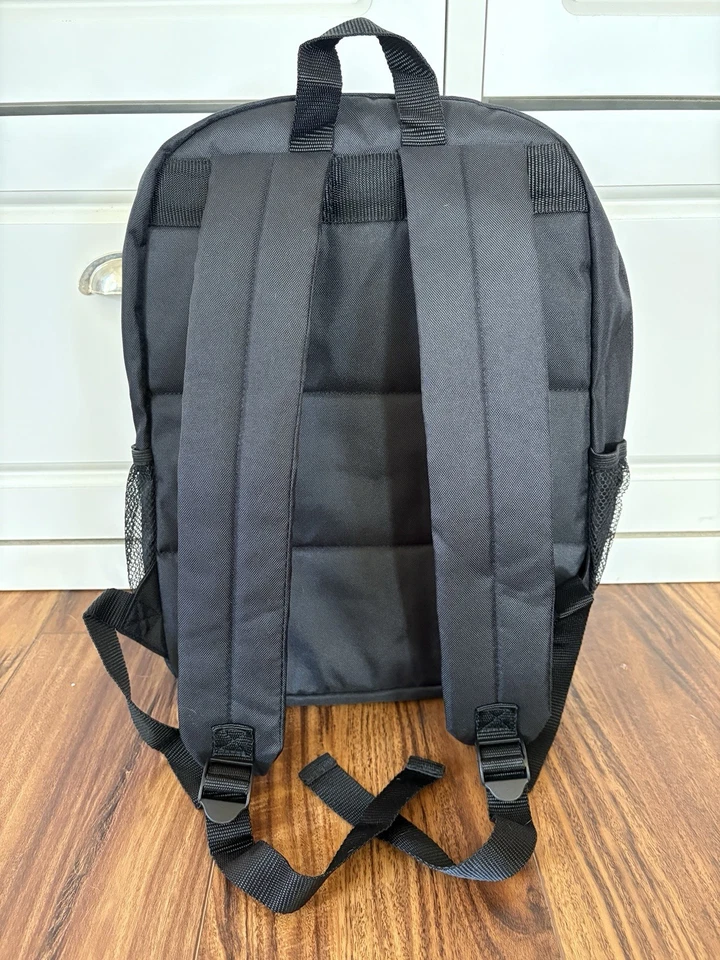 Mochila estilo Stussy con logotipo de reggae en negro Foto 3 de 4