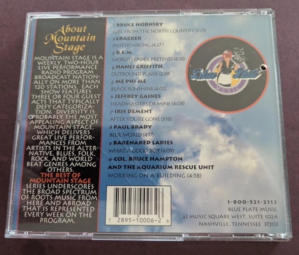 The Best of Mountain Stage Volume 6 CD  R.E.M. Cracker BARENAKED LADIES  Hornsby - Image 2 of 4