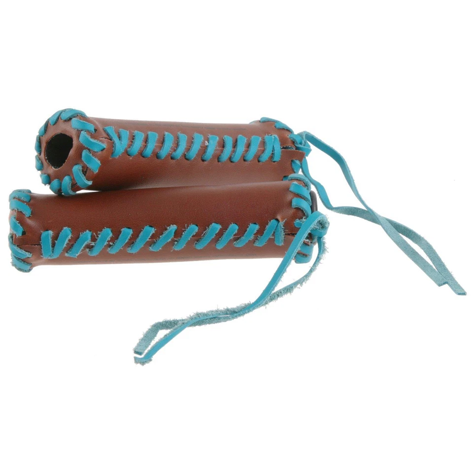 Electra Fahrrad Lenker Griffe Streamer 130mm Retro Leder Optik Fransen Bänder - Bild 2 von 4